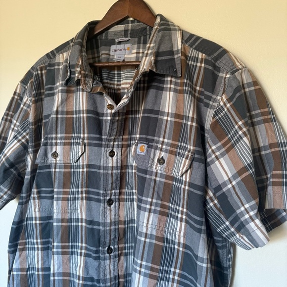 Carhartt 103553 Button Down Short Sleeve Shirt Relaxed Fit Size 2XL - Picture 5 of 5